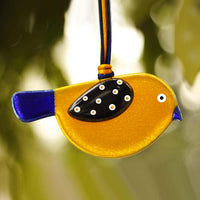 Hanging Birdie  - Yellow Blue