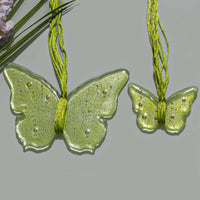 Sweet Hanging Butterflies Studio Glass - Yellow