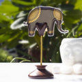 Gajraj T-Light Lamps with 24 Carat Gold Transfer (Grey)