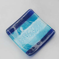 'Multipurpose Trinket Dish' - Sea Blue Bubbles ( 3.5in x 3.5in)