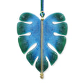 Monstera Leaf Hanging (Green Blue)