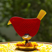 'Chidiya Chirag' - Bird T-Light Lamps ( Red & Yellow)