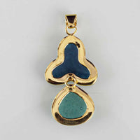 Floral Teal Pendant