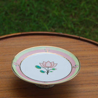 Pichwai Kamal Mithai Plate (7in dia x 2.5in height) - Small