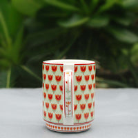 Green & Red Tulip Tea Cups (250ml) - Set of Two