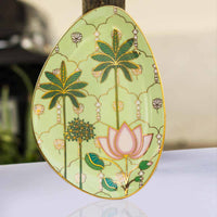 'Pichwai Kamal' Organic Plate (Extra Large / Medium)