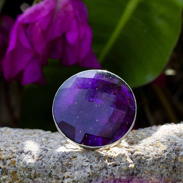 Midnight Purple - Glass Ring