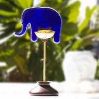 Gajraj T-Light Lamps with 24 Carat Gold Transfer (Blue)