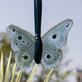 Sweet Hanging Butterflies Studio Glass - Teal bubbles