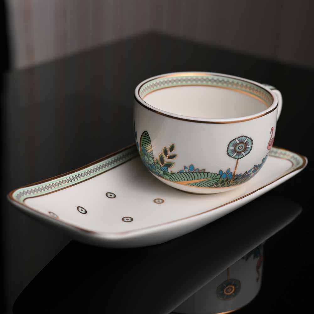 'Bundi Mahal' Tea Cup & Cookie Plate (230ml)