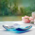 'Multipurpose Trinket Dish' - Sea Blue Bubbles ( 3.5in x 3.5in)