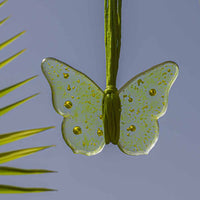 Sweet Hanging Butterflies Studio Glass - Yellow