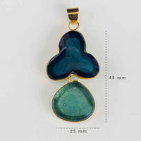 Floral Teal Pendant