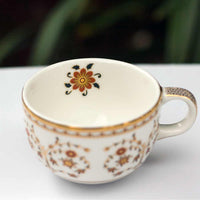 'Amer Gerua' Tea Cup & Cookie Plate (230ml)