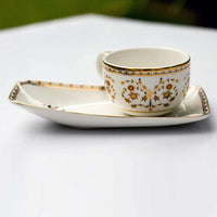 'Amer Gerua' Tea Cup & Cookie Plate (230ml)