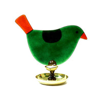 'Chidiya Chirag' - Bird T-Light Lamps (Small - Green & Red)