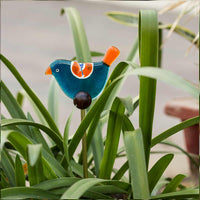 Bright & Quirky Pot Planter  - Blue & Orange