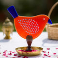 'Chidiya Chirag' - Bird T-Light Lamps Red & Blue