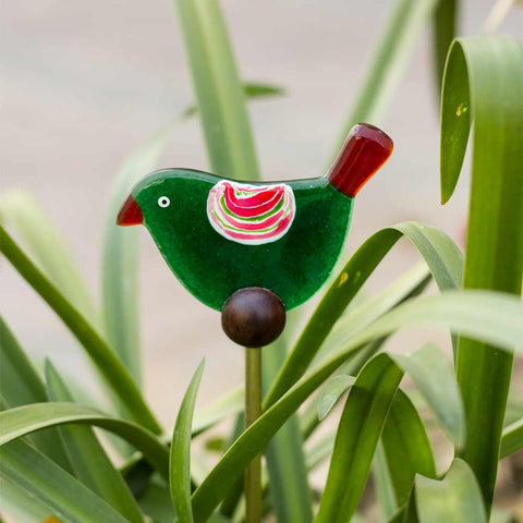 Bright & Quirky Pot Planter  - Green & Red