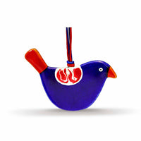 Little Quirky Studio Glass Hanging Birds- Blue & Red