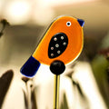Birdie Garden Stakes  - Orange & Blue