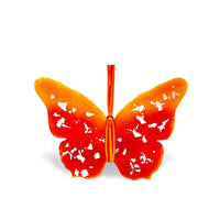 Sweet Hanging Butterflies Studio Glass - Orange