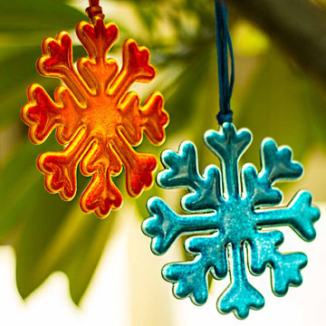 Gorgeous Studio Glass Snowflake