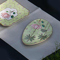 'Pichwai Kamal' Organic Plate (8in x 5.5in)