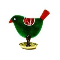 'Chidiya Chirag' - Bird T-Light Lamps (Small - Green & Red)