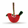 Little Quirky Studio Glass Hanging Birds - Red