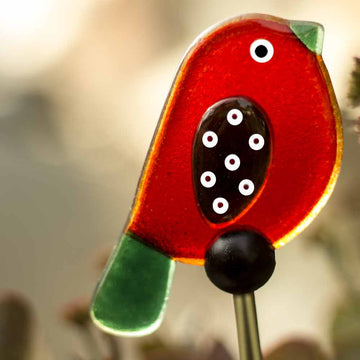 Birdie Garden Stakes  - Red & Green