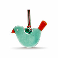 Little Quirky Studio Glass Hanging Birds - Turquoise