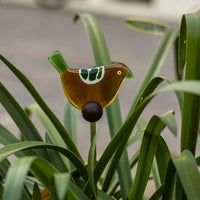 Bright & Quirky Pot Planter  - Yellow Ochre & Green