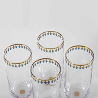 ‘Parchin Kari’ Glasses (375ml)-(Set of Four)